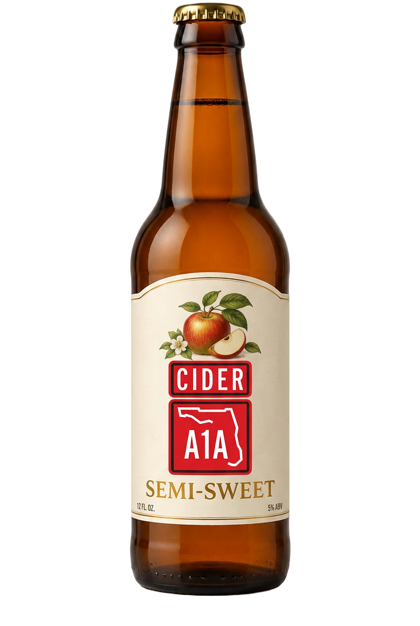 Semi-Sweet cider bottle